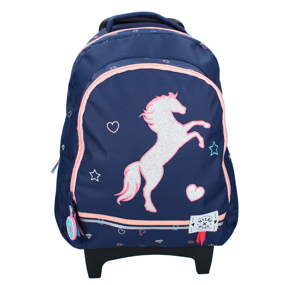 Zaino su ruote Horse Milky Kiss Love Ride Navy 45 CM - 1 Cpt