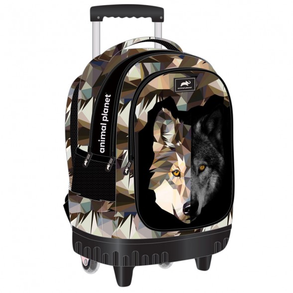 Animal Planet Wolf 45 CM Trolley - 3 Cpt