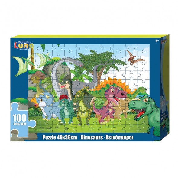 Puzzle Dinosaurs 48 pieces - 90x60 cm