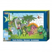 Dinosauri puzzle 48 pezzi - 90x60 cm