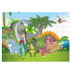 Puzzel Dinosaurussen 48 stukjes - 90x60 cm