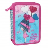 Trousse garnie Girl with Balloons 21 CM - 2 cpt