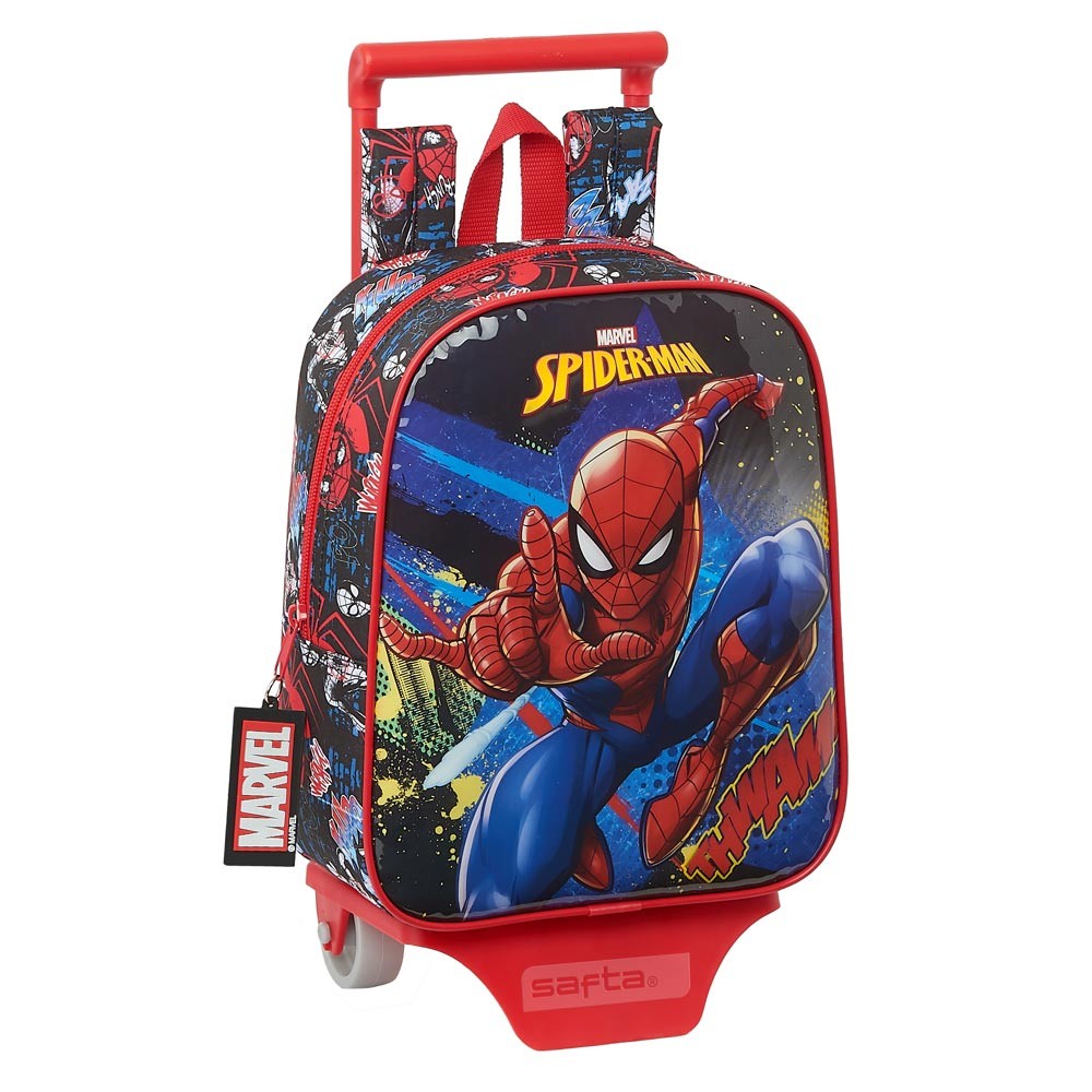 Marvel Spiderman Great Power Zaino con carrello rosso 23 x 28 x 10 cm Poliestere 6,44 L
