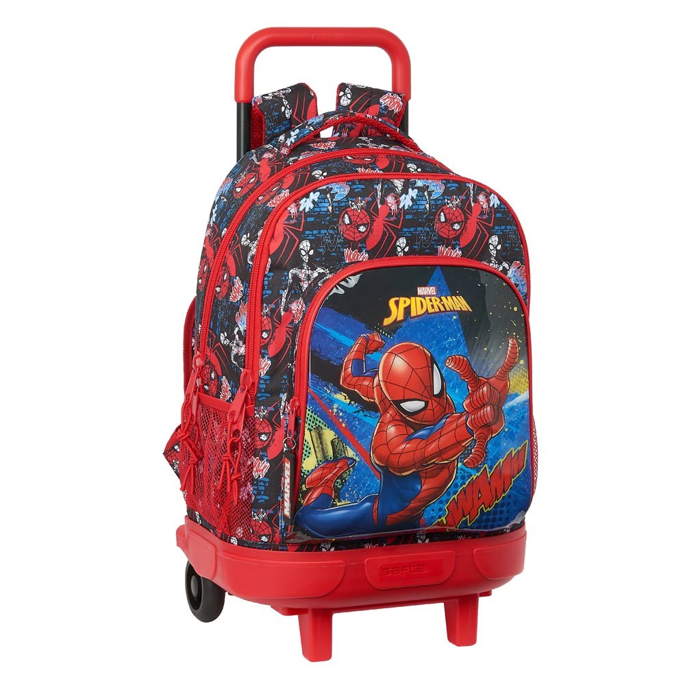 Mochila enrollable Spiderman Go Hero Red 45 CM Trolley - 2 Cpt