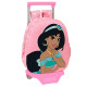 Sac à dos à roulettes maternelle Jasmine Disney 3D 32 CM Trolley haut de gamme