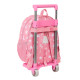 Maternal roller backpack Minnie Disney Pink 28 CM Trolley high-end