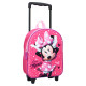 Zaino con ruote materne Minnie 3D 31 CM Carrello a tracolla