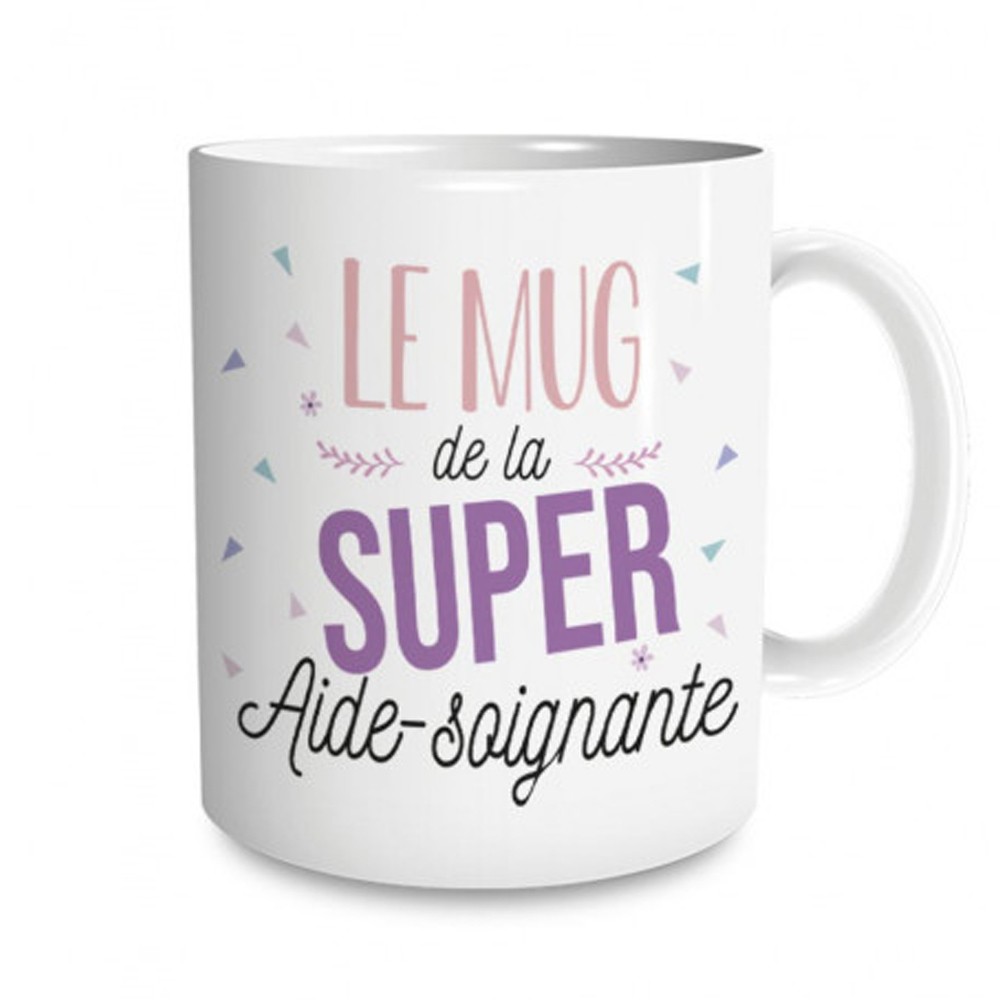 Mug personnalisable Super Infirmièr(e) / aide soignant(e) / médecin etc  - Lachouettemauve