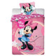 Minnie Mouse 140x200 cm dekbedovertrek en kussen taie