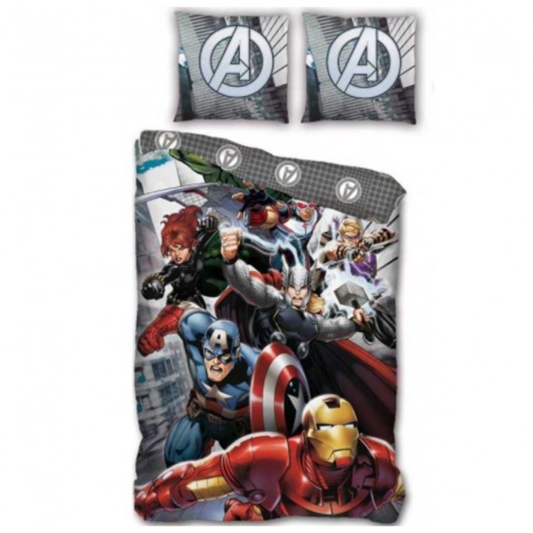 Funda nórdica Avengers Marvel 140x200 cm y funda de almohada