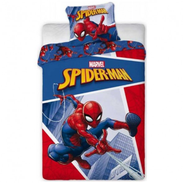 Spiderman microvezel dekbedovertrek 140x200 met Kussensloop