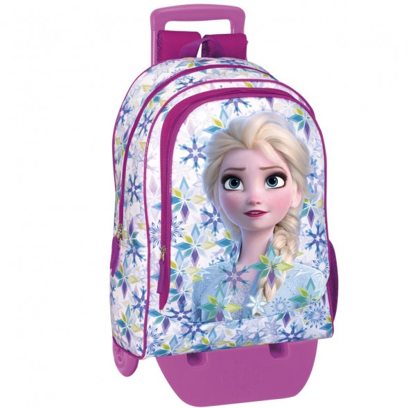 Frozen Roller Backpack The Snow Queen 43 CM Crystal Trolley High-End - Satchel