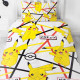 Parure housse de couette Pokemon Pikachu 140x200 cm et Taie d'oreiller