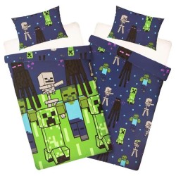 Minecraft Set Copripiumino 140x200 cm con Federa
