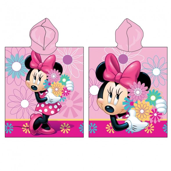 Poncho Minnie Fleurs