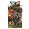 Piumino in cotone Dinosaur Jurassic World Volcano140x200 cm con federa
