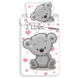 Cotton duvet cover adornment Teddy 140x200 cm and Pillowcase