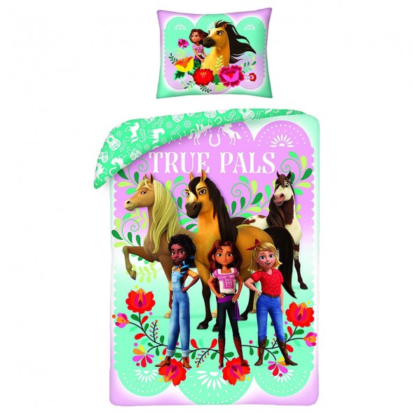 Conjunto de funda nórdica + funda de almohada infantil Happy