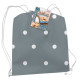 Verzierung Baumwoll-Bettbezug Hund und Katze 140x200 cm mit Kissenbezug