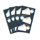 Lot de 12 Stickers Travel