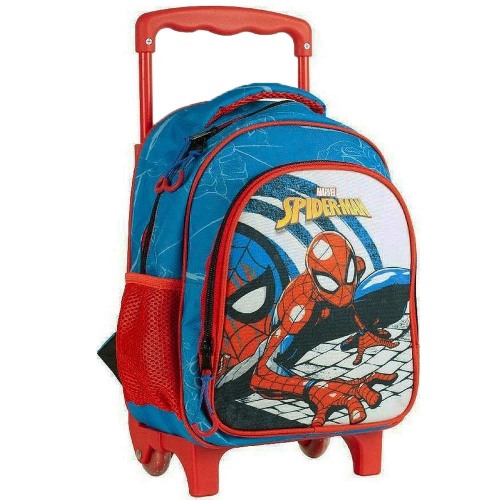 Spiderman Blue 30 CM Maternal Wheeled Rugzak Schooltas