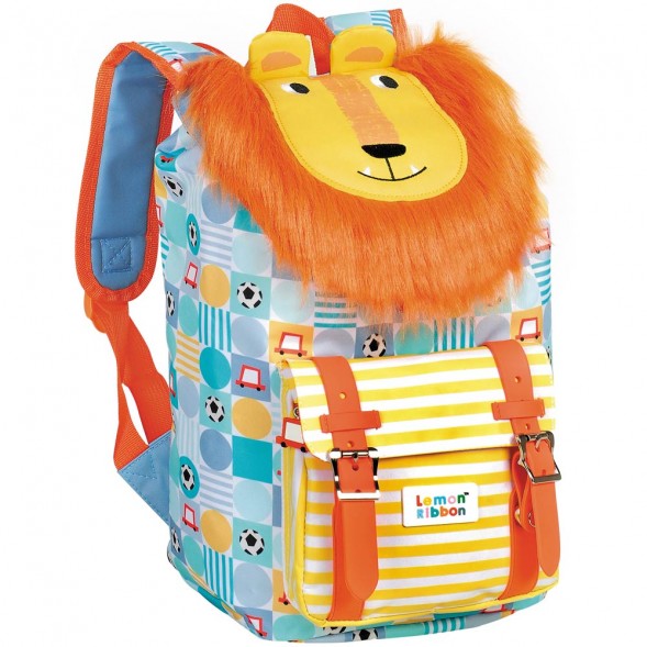 Sac à dos Cartable Maternelle/Primaire Avec Trousse Motif Chat - 37 x 29  cm