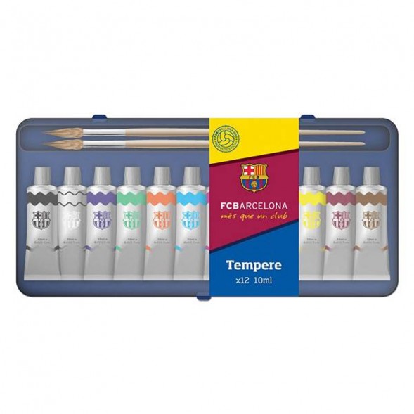 Boîte de 12 tubes de peinture FC Barcelone