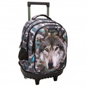 Backpack with wheels Animal Planet Loup 45 CM Trolley - 3 Cpt