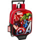 High-end Spiderman Building Marvel 28 CM Trolley Maternal Wheeled Backpack