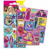 Stickers Barbie Girl Brillant - Lot de 12