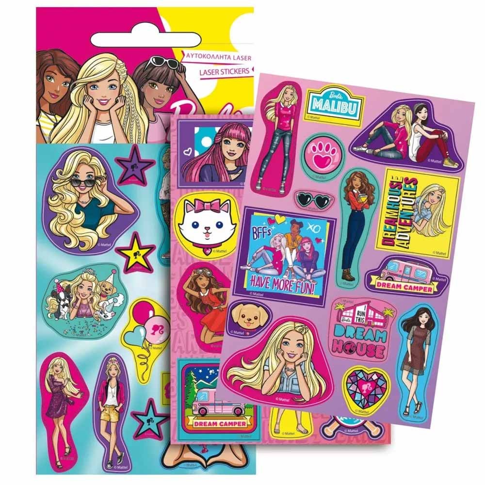 Adesivi Brillante Barbie Girl - Set di 12