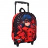 Sac à dos à roulettes Ladybug Miraculous 3D 32 CM Cartable maternelle