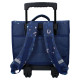 Cartella con ruote Horse Milky Kiss Love Ride Navy 38 CM