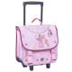 Roll-Rucksolast STALLA BIANCA Rosa Pompons - 38 CM