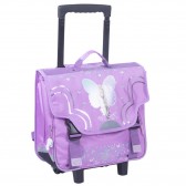 Cartable à roulettes Bella Sara Wings 38 CM Haut de gamme Cheval Blanc