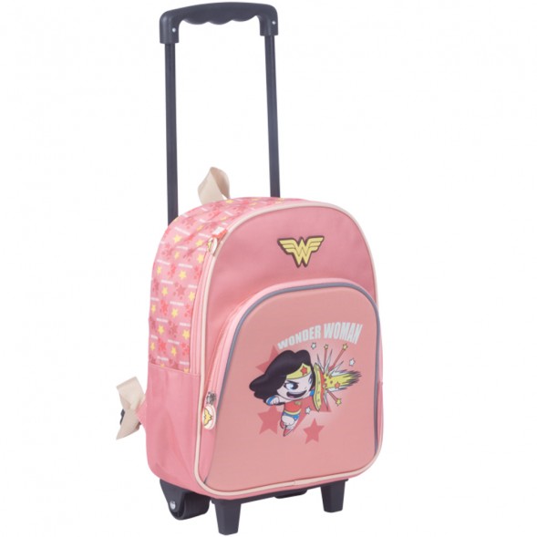 Sac à roulettes maternelle Baby Comics CHIBIBI Rose 31 CM Trolley