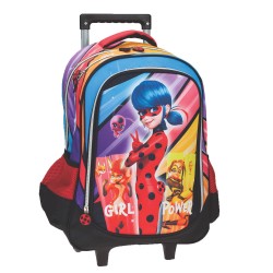 Milagrosa Ladybug Power 46 CM Trolley Mochila con ruedas