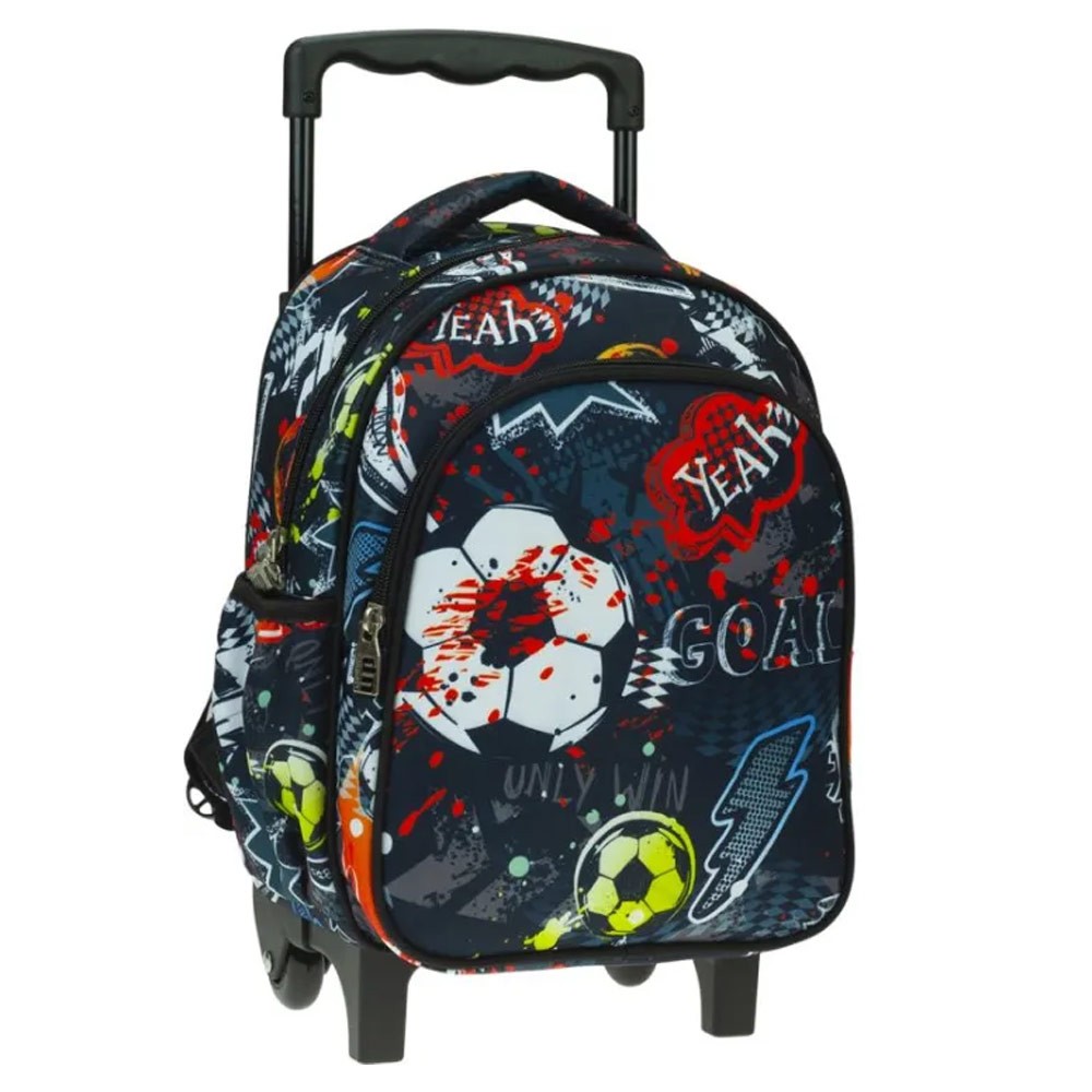 Sac à Dos Enfant Thème Sport (foot, Basket, Tennis) - Dimensions 25x13x30 Cm, Bretelles Réglables - Pour école Maternelle, Voyage