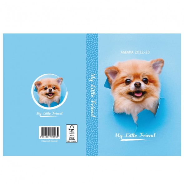 Agenda Animals Cute 17 CM - 2022 - 2023