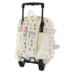 Backpack with wheels Chacha Algebre 30 CM kindergarten - 1 Cpt