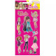 Brilliant Barbie Girl Stickers - Juego de 12