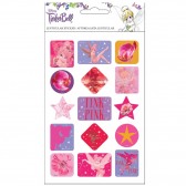 Barbie Girl relief Stickers - Set van 9