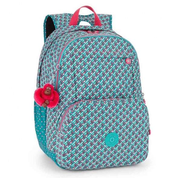 Kipling Hahnee zomer Pop blauw 47 CM rugzak