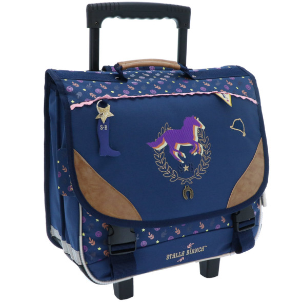 Roll-Rucksolast STALLA BIANCA Rosa Pompons - 38 CM