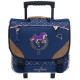 Roll-Rucksolast STALLA BIANCA Rosa Pompons - 38 CM