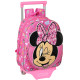 Maternal roller backpack Minnie Disney Pink 28 CM Trolley high-end