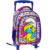 Backpack with wheels kindergarten The Smurfs Respect 30 CM
