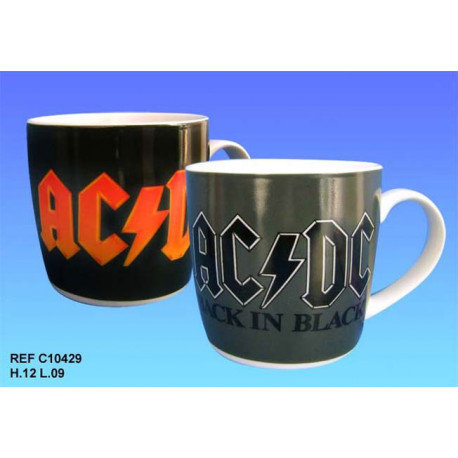 Mug ACDC Black in Black - Modèle : Logo noir