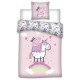 Peppa Pig Unicorn 140x200 cm dekbedovertrekset en kussensloop