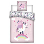 Peppa Pig Unicorn 140x200 cm duvet cover set and pillowcase